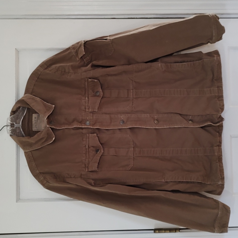 J Crew Trucker Jacket Tan/Brown 5 pockets Men's Small